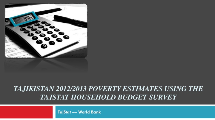 tajikistan 2012 2013 poverty estimates using