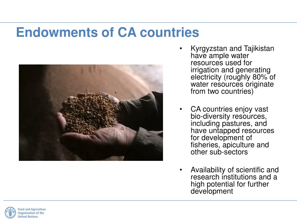endowments of ca countries