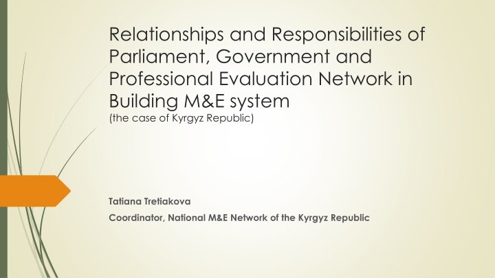 relationships and responsibilities of parliament