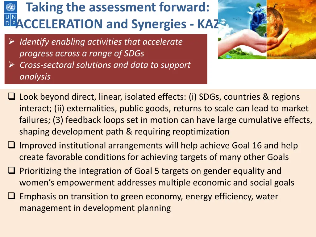 taking the assessment forward acceleration