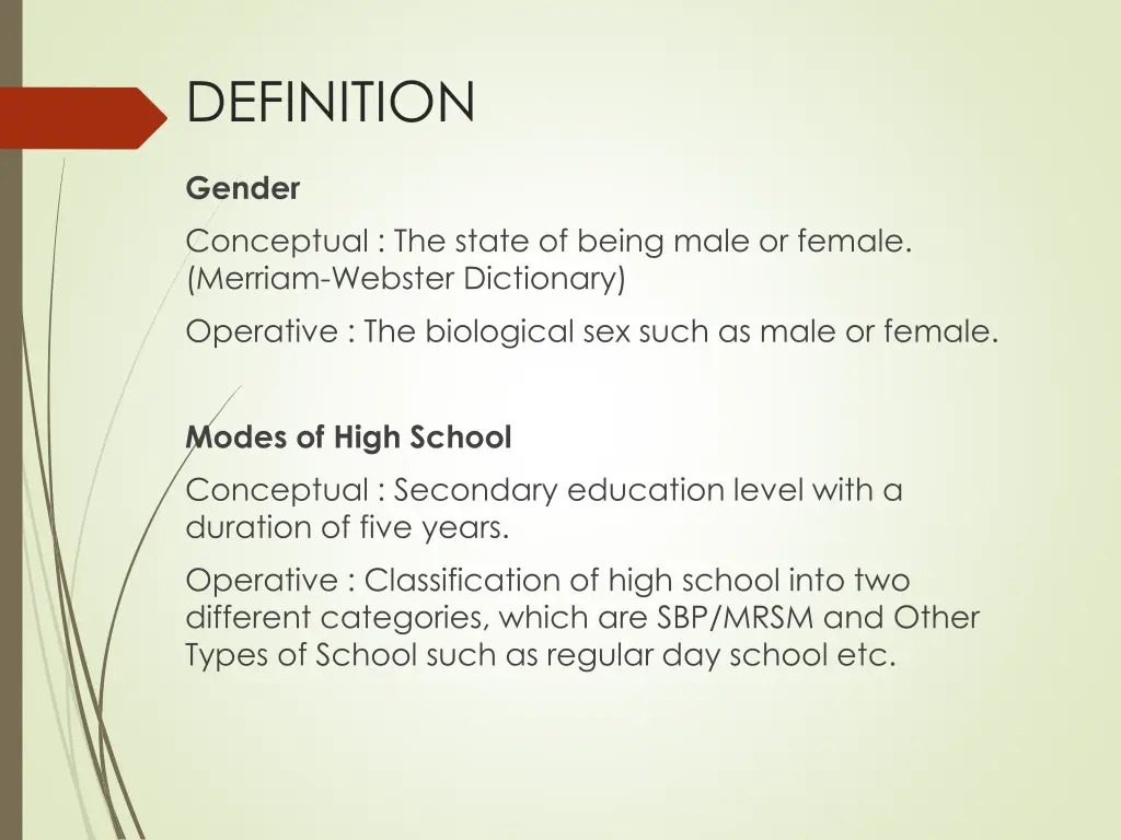 definition