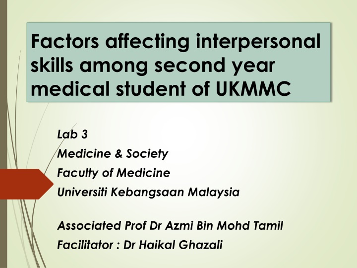 factors affecting interpersonal skills among