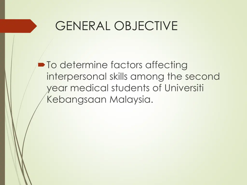 general objective