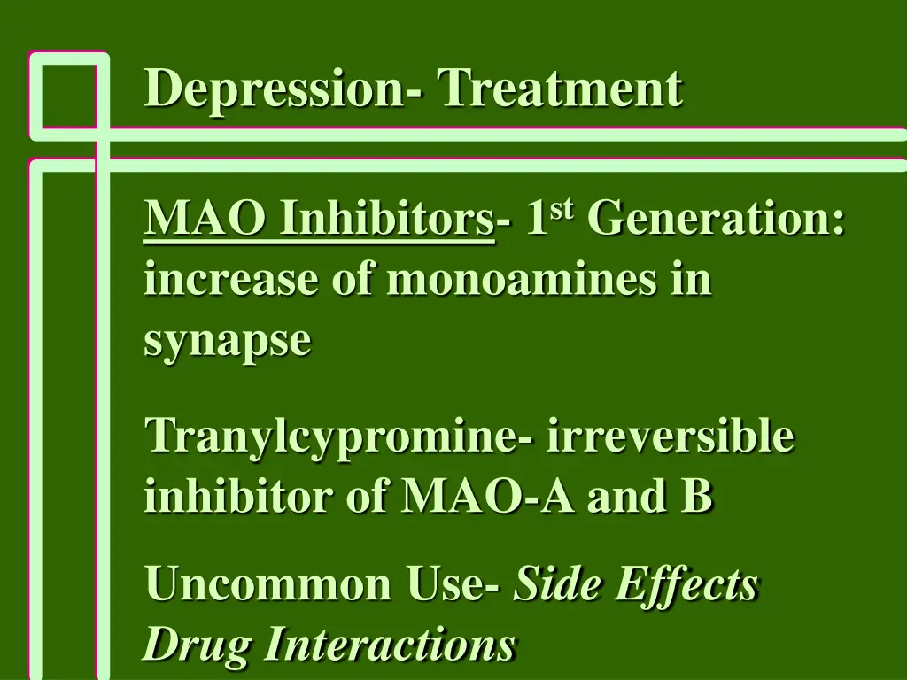 depression treatment