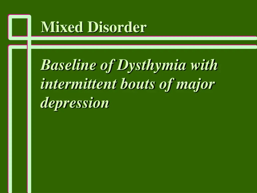 mixed disorder