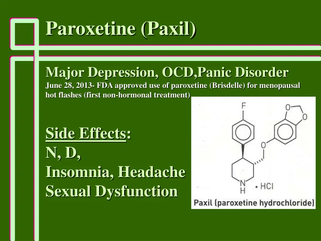 paroxetine paxil