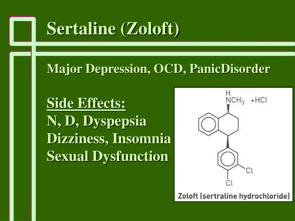sertaline zoloft