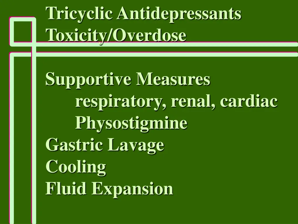tricyclic antidepressants toxicity overdose 1