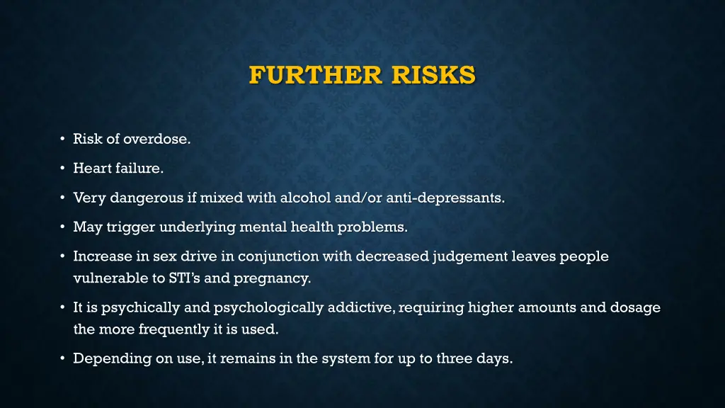 further risks