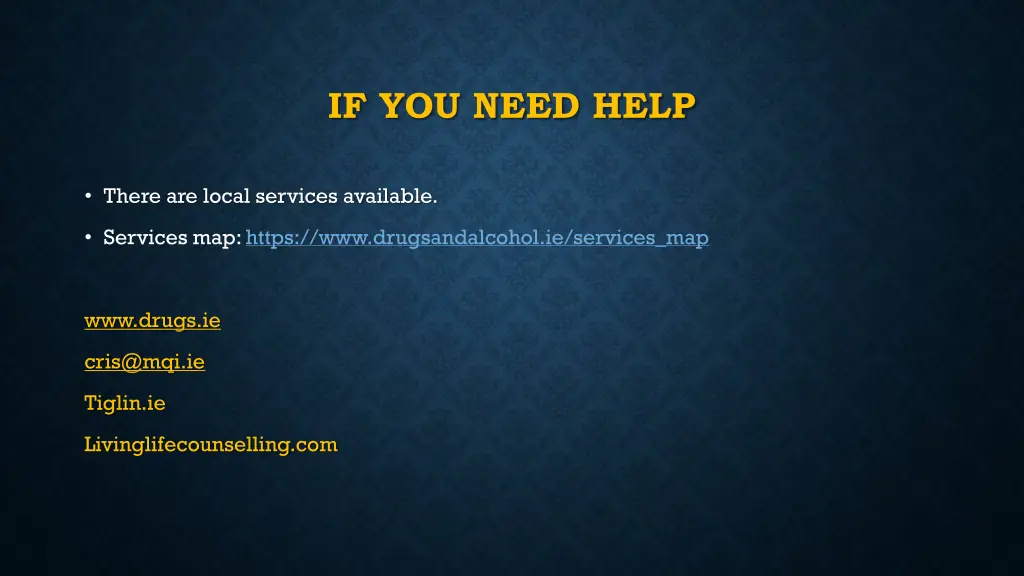 if you need help