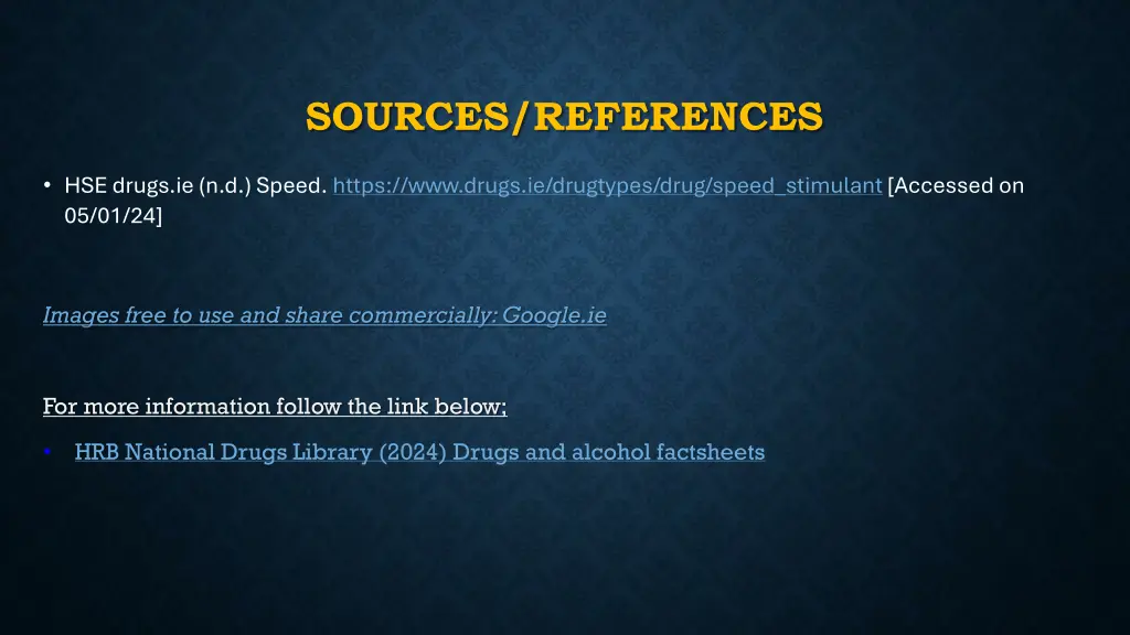sources references