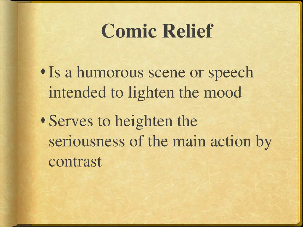 comic relief