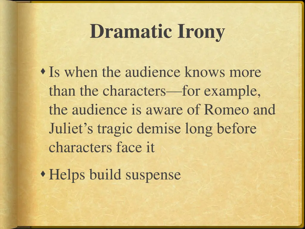 dramatic irony