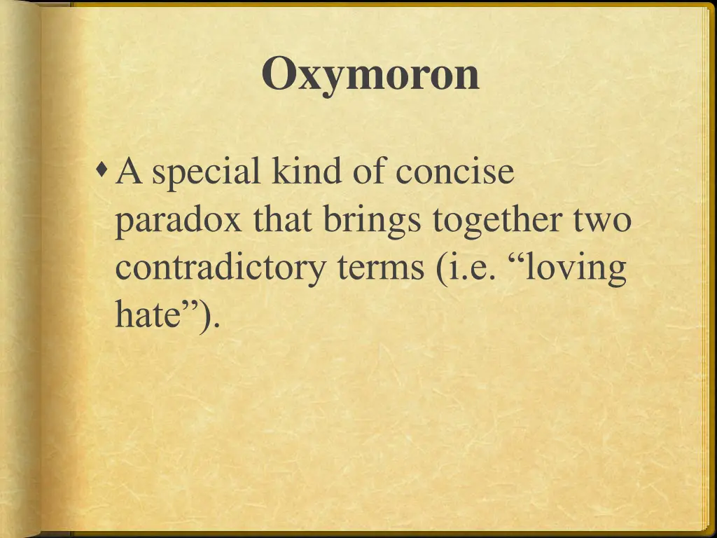 oxymoron