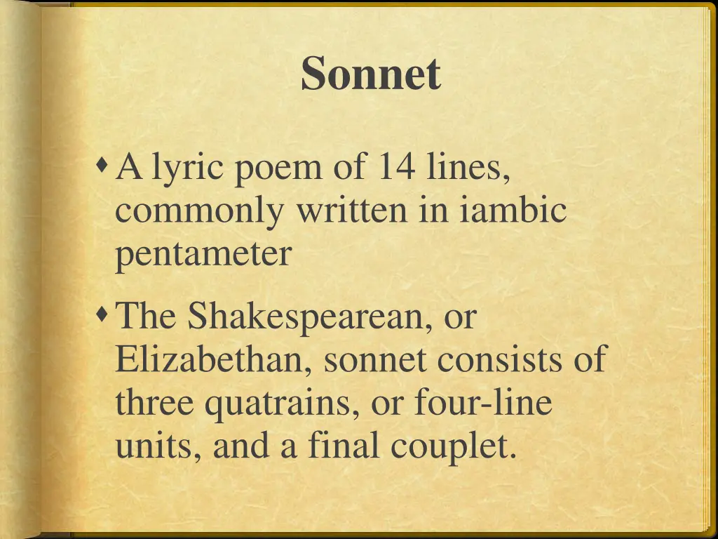 sonnet