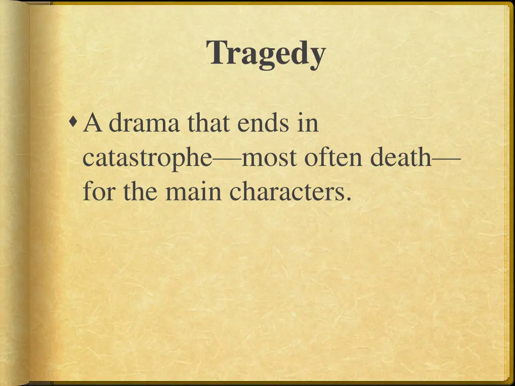 tragedy