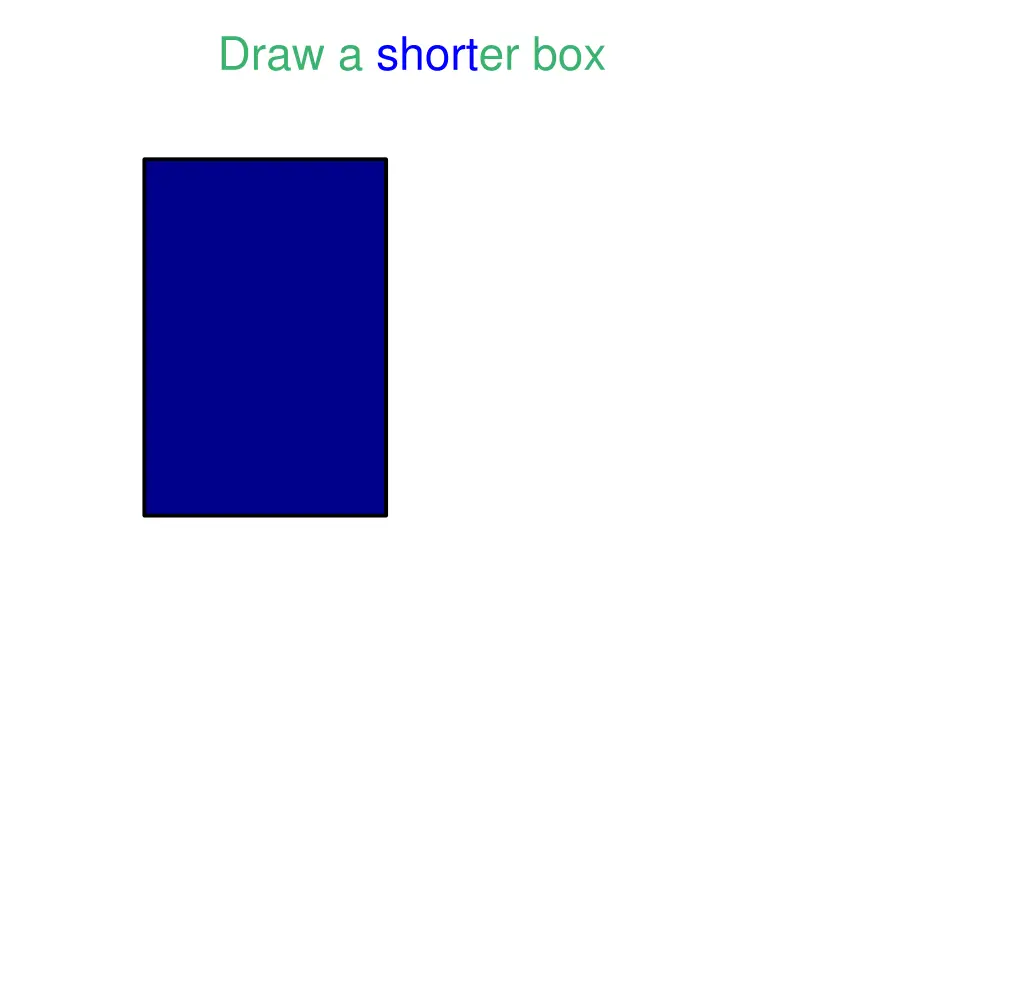 draw a shorter box