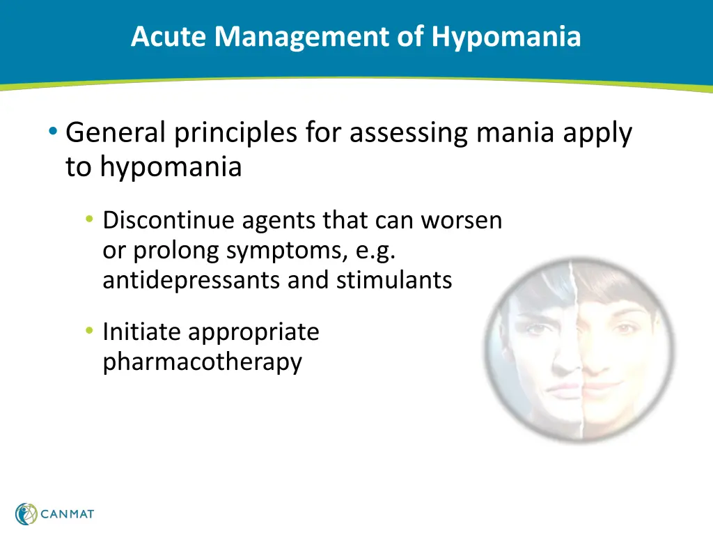 acute management of hypomania