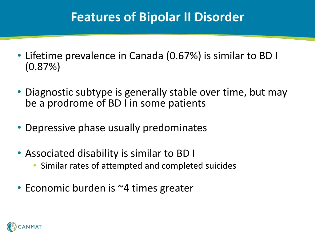 features of bipolar ii disorder