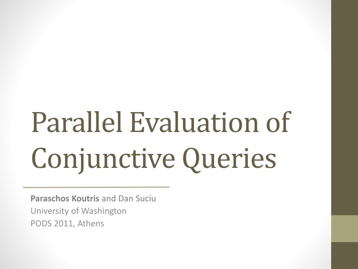parallel evaluation of conjunctive queries