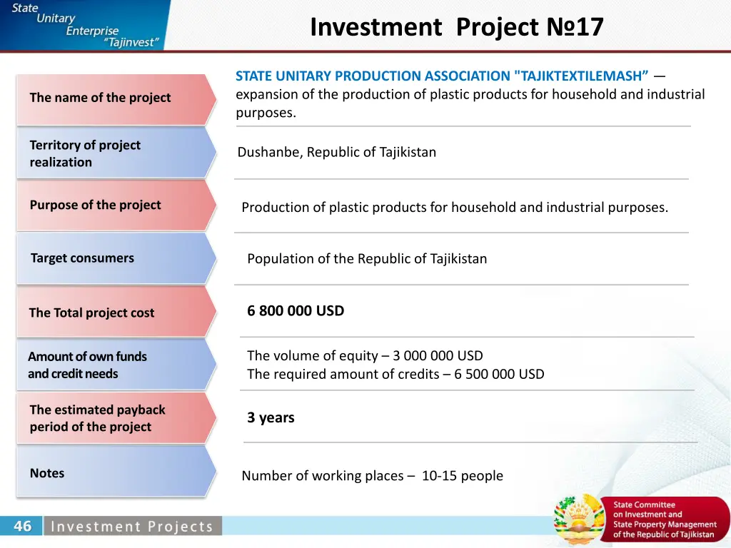 investment project 17