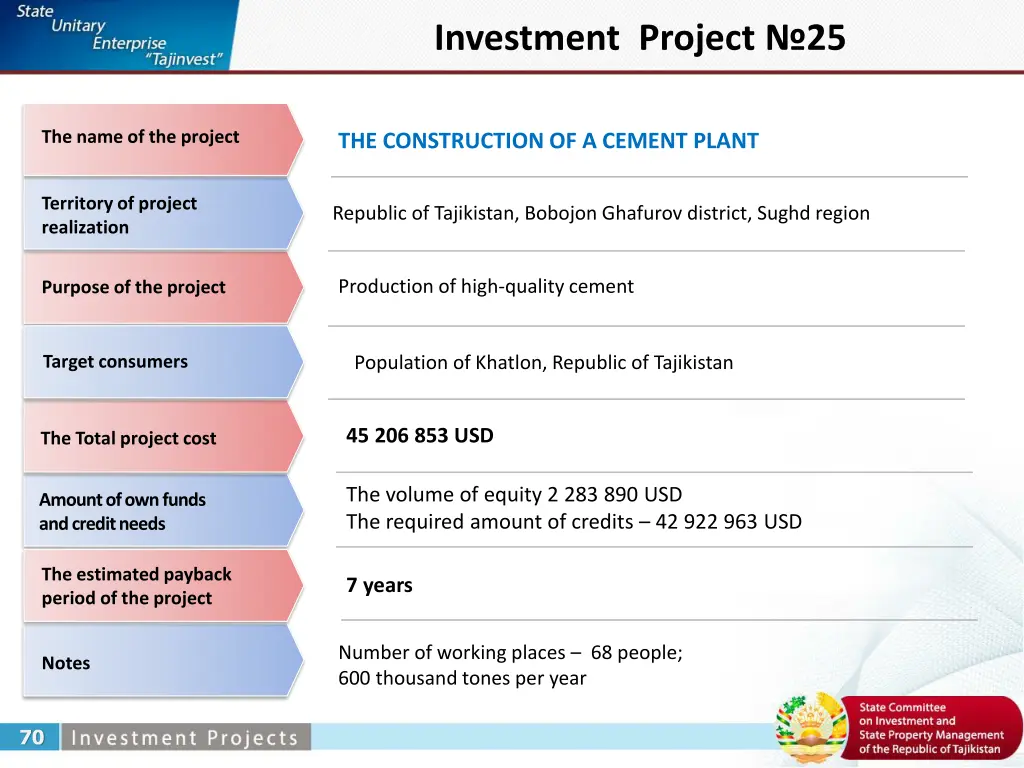investment project 25