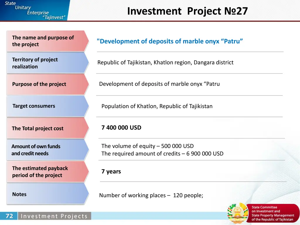 investment project 27