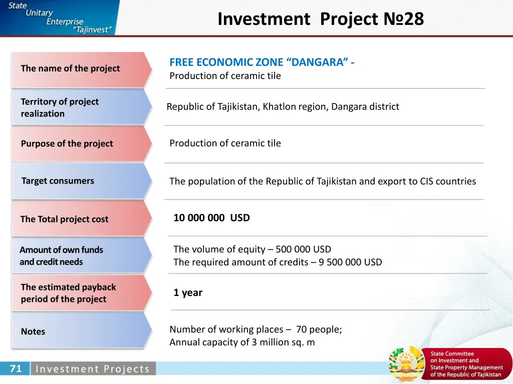 investment project 28
