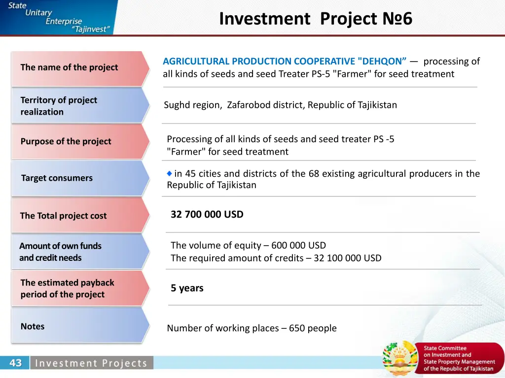 investment project 6