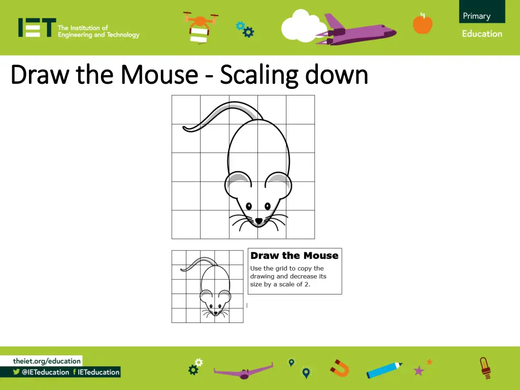 draw the mouse draw the mouse scaling down