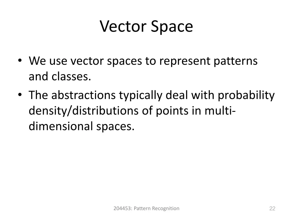 vector space