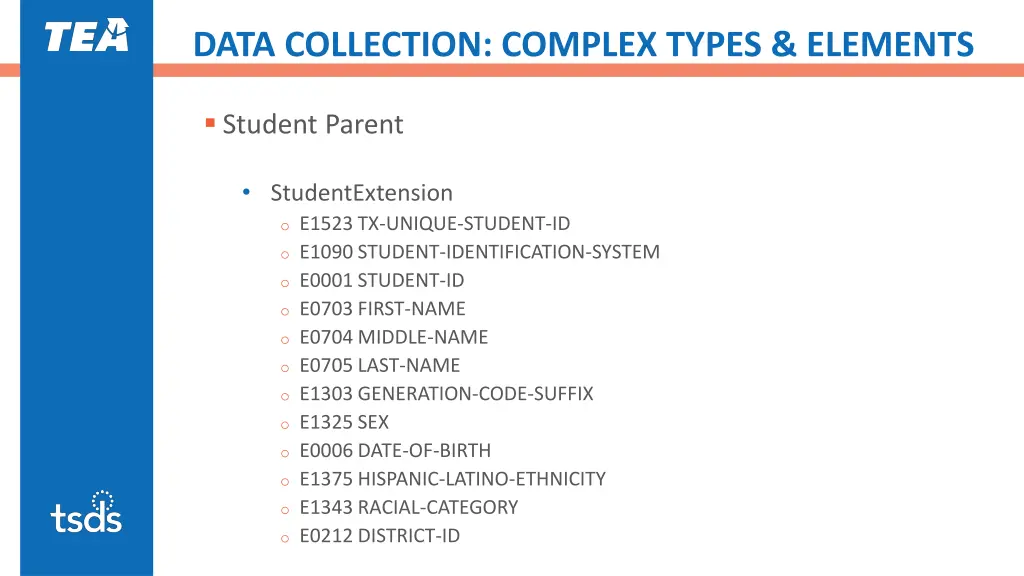 data collection complex types elements 3