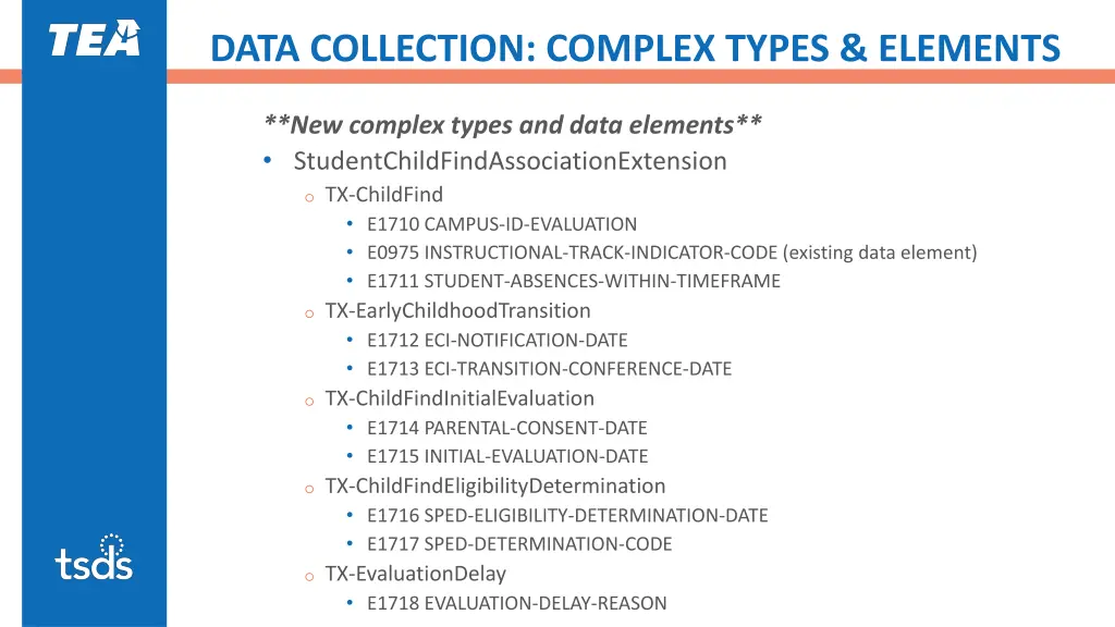data collection complex types elements 5
