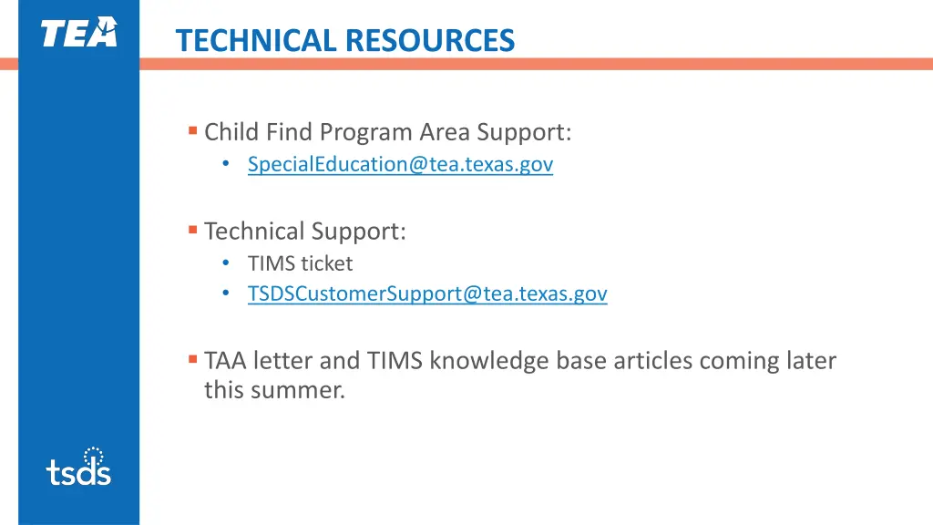 technical resources