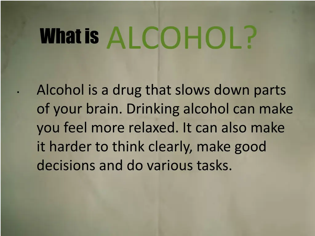 what is alcohol