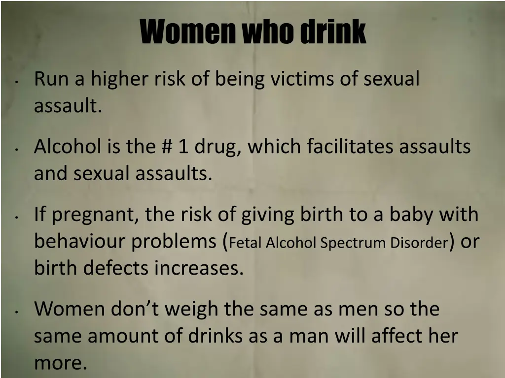 women who drink