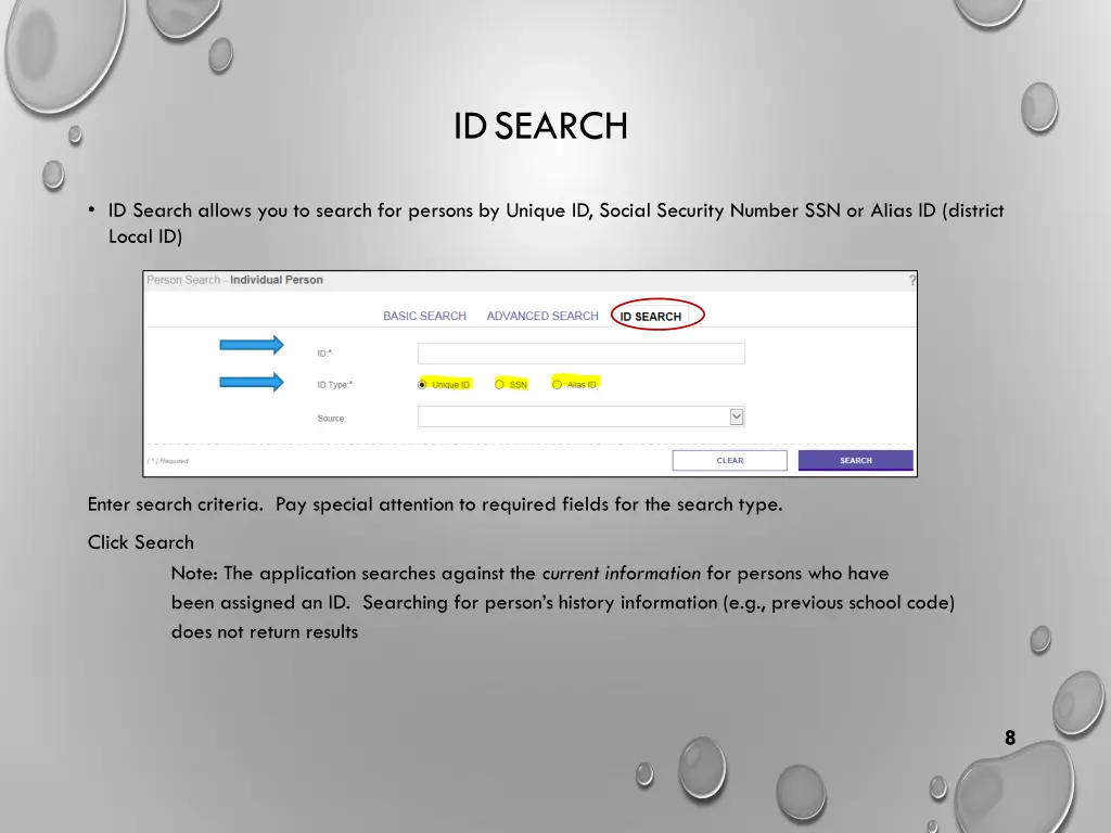 id search