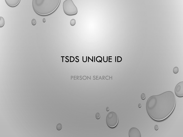 tsds unique id