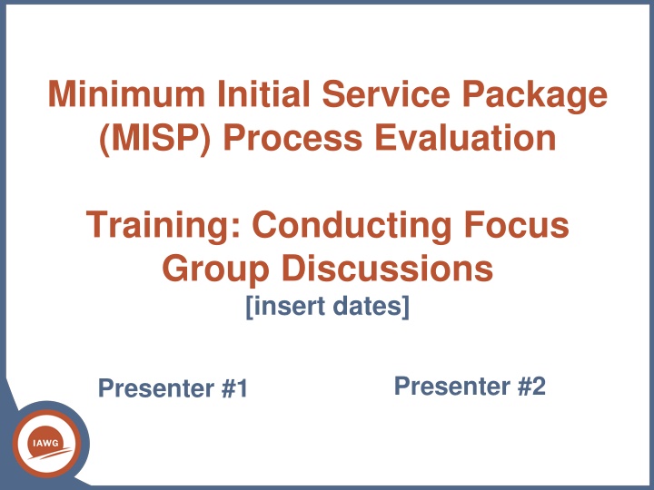 minimum initial service package misp process