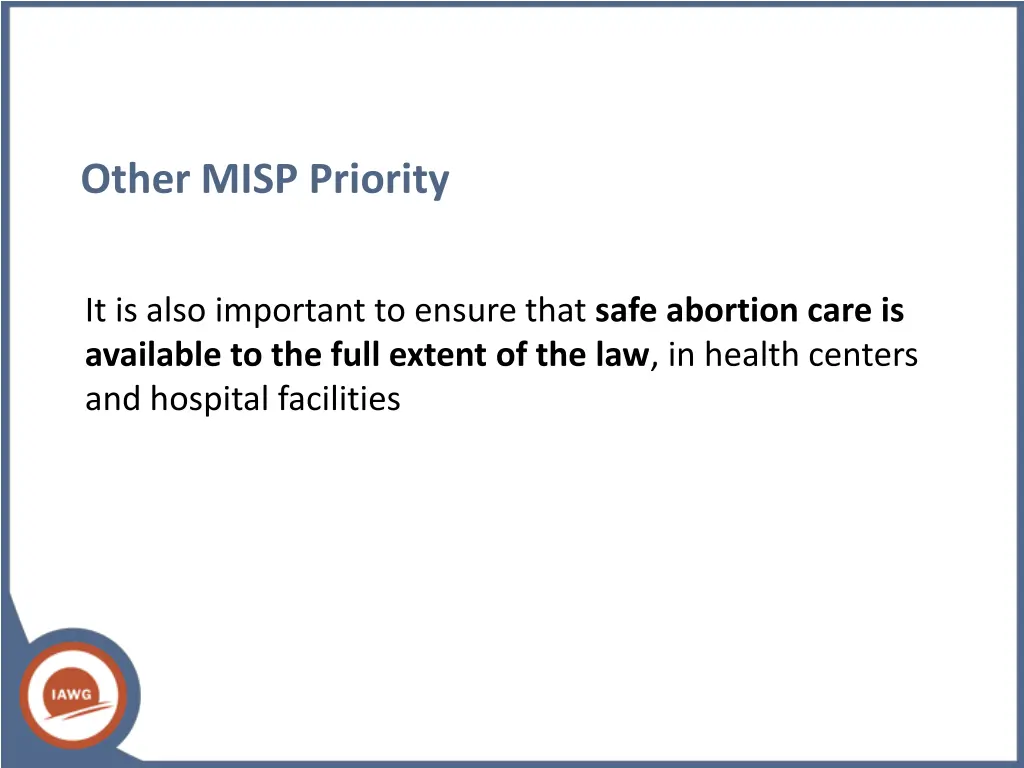 other misp priority