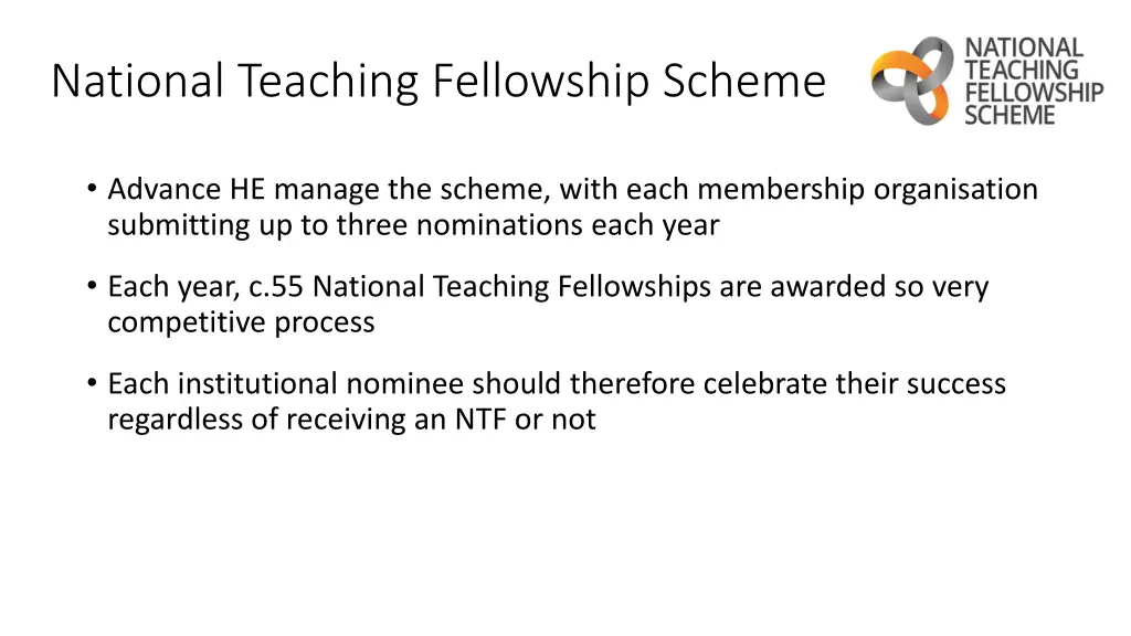 national teaching fellowship scheme