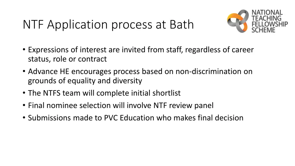 ntf application process at bath