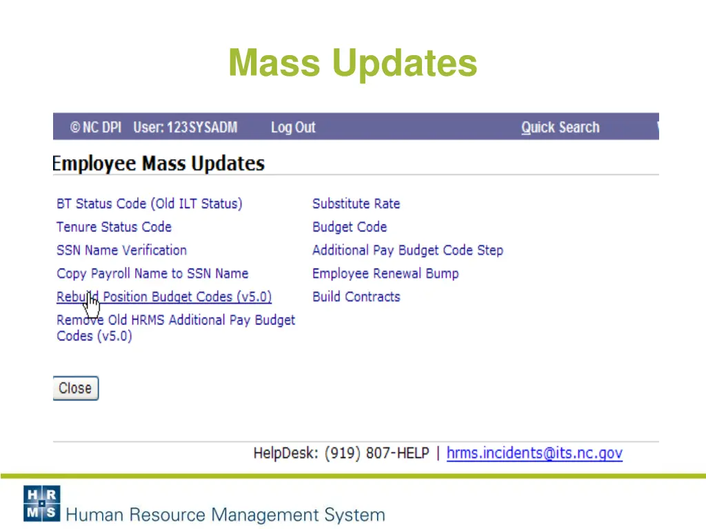 mass updates 2