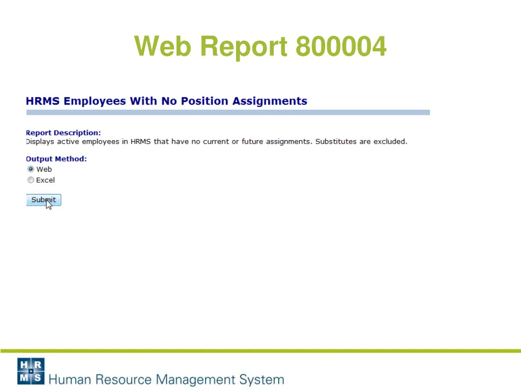 web report 800004 1