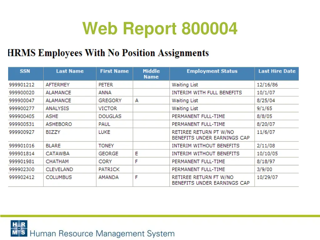 web report 800004 2