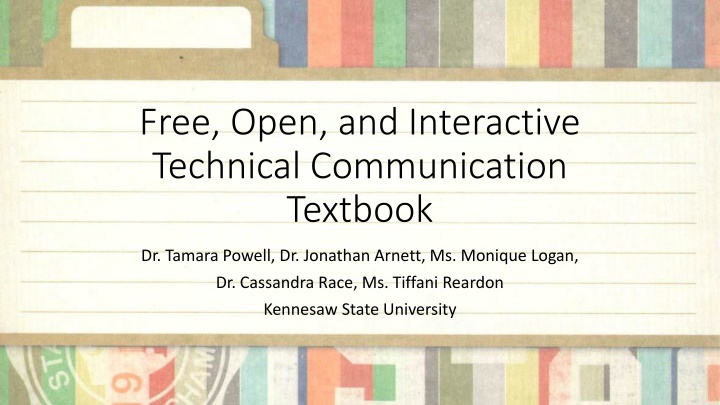 free open and interactive technical communication