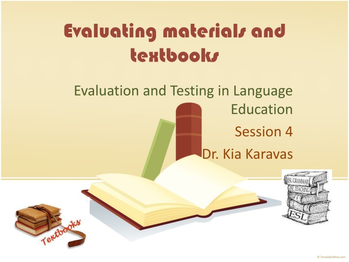 evaluating materials and textbooks