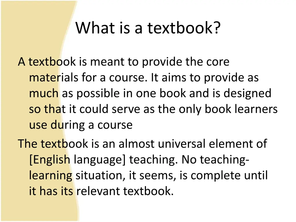 what is a textbook