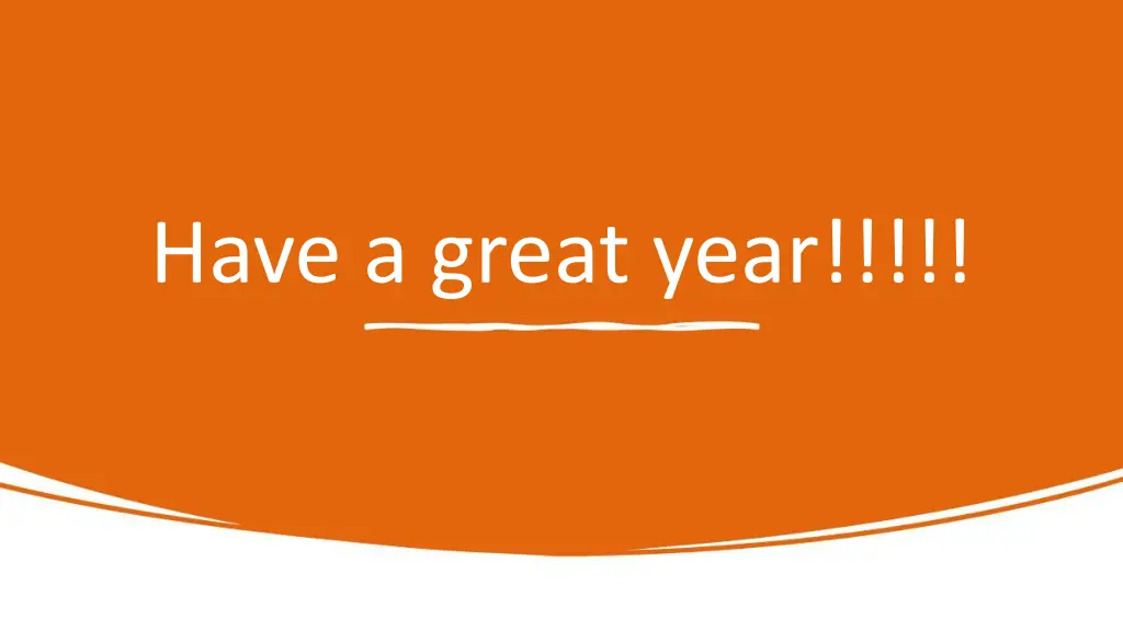 have a great year