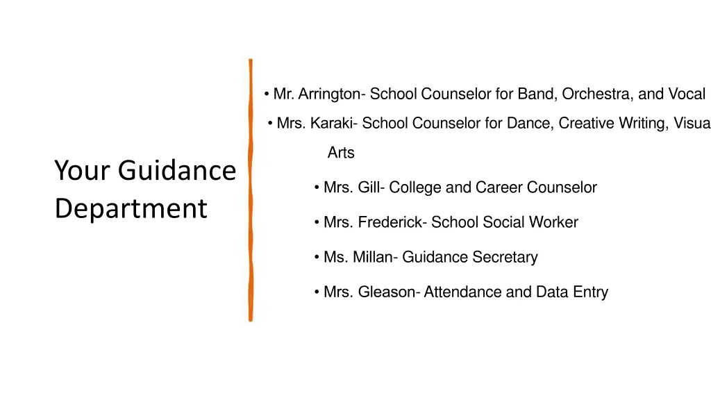 mr arrington school counselor for band orchestra